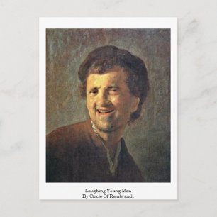 Laughing Young Man By Circle Of Rembrandt Postcard