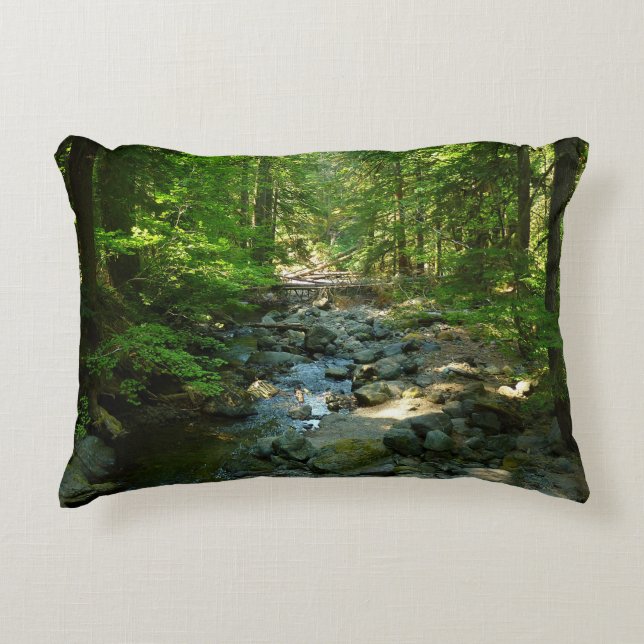 Laughingwater Creek at Mount Rainier National Park Decorative Cushion (Front)