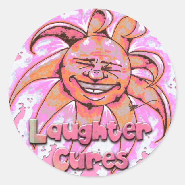 Laughter Cures Stickers (Front)