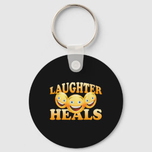 Laughter Heals Laughter Meditation Laughter Yoga L Key Ring