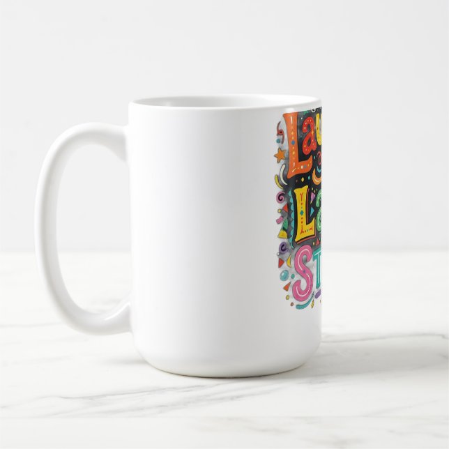 Laughter in Large Stacks – Funny Money-Inspired  Coffee Mug (Left)