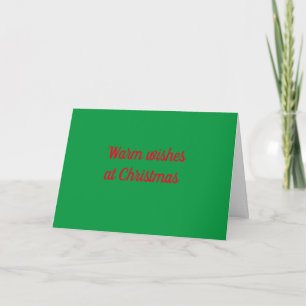 **LAUGHTER, SMILES AND WARM WISHES AT CHRISTMAS** HOLIDAY CARD