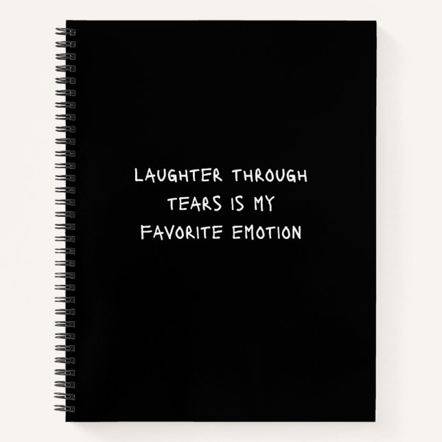 “Laughter Through Tears” Spiral Journal – Rainbow  (Front)