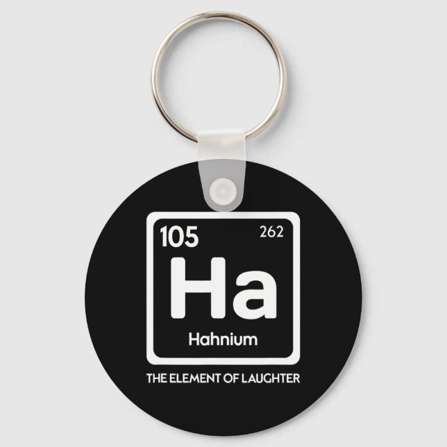 Laughter Yoga Laughing Ha The Element Pun  Key Ring (Front)