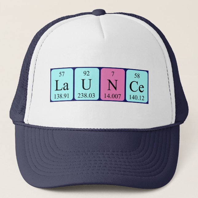 Launce periodic table name hat (Front)