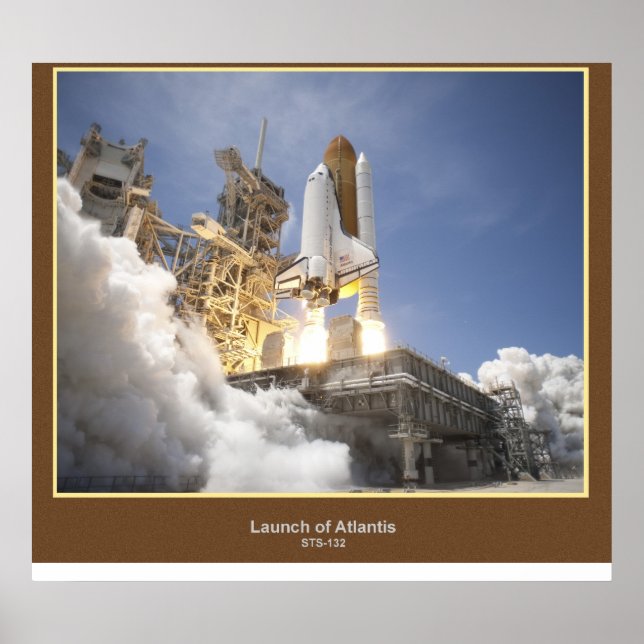 Launch of Atlantis STS-132 Poster (Front)