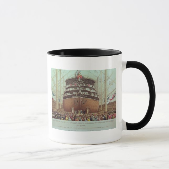 Launch of H.M.S. Royal Albert, Screw Steamer Mug (Right)