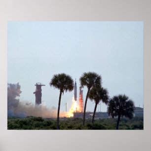 Launch of Mercury Atlas 9 rocket  Photograph Poster