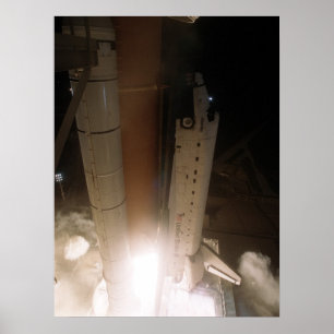 Launch of Space Shuttle Atlantis (STS-104) Poster
