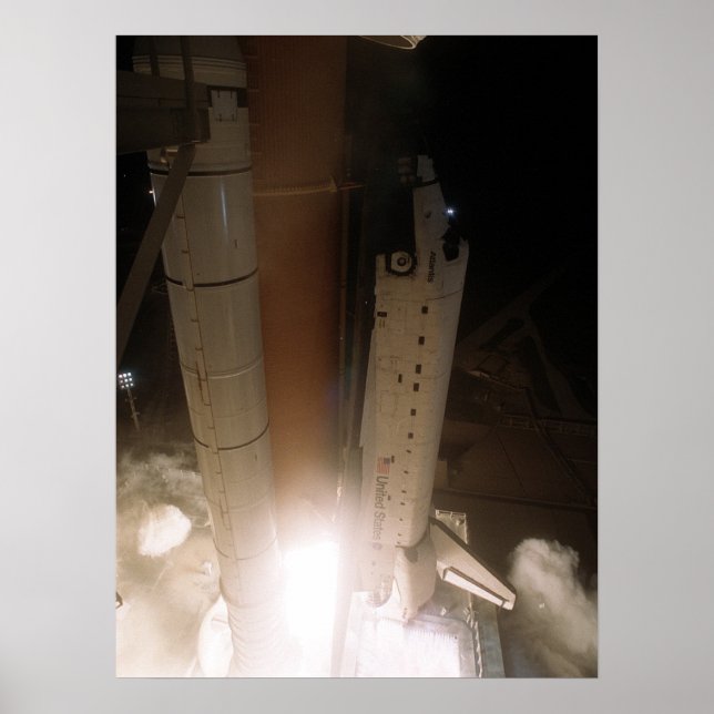 Launch of Space Shuttle Atlantis (STS-104) Poster (Front)