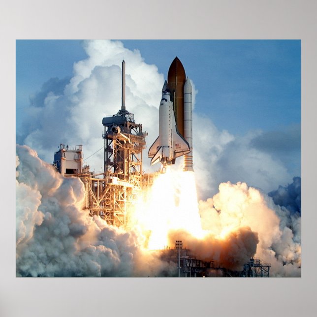 Launch of Space Shuttle Atlantis (STS-106) Poster (Front)