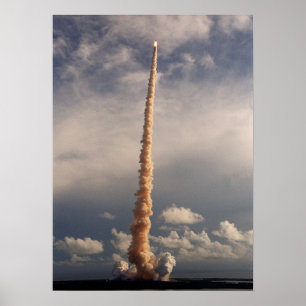 Launch of Space Shuttle Atlantis (STS-106) Poster