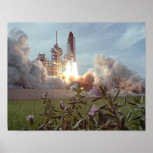 Launch of Space Shuttle Challenger (STS-51F) Poster