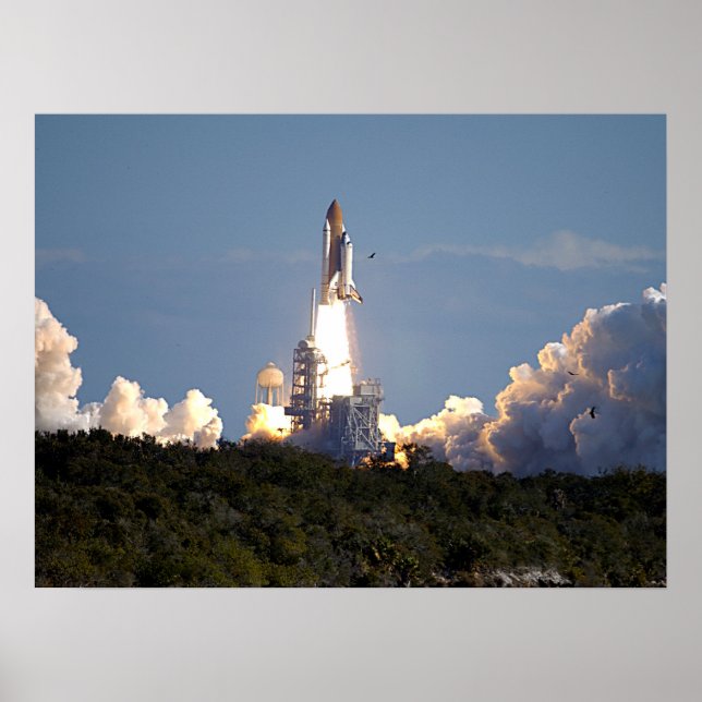 Launch of Space Shuttle Columbia (STS-107) Poster (Front)