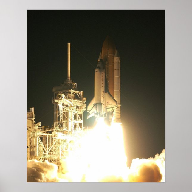 Launch of Space Shuttle Columbia (STS-109) Poster (Front)