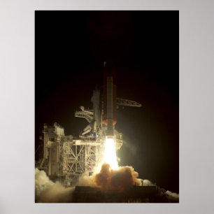 Launch of Space Shuttle Columbia (STS-35) Poster