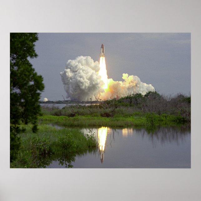 Launch of Space Shuttle Columbia (STS-40) Poster (Front)