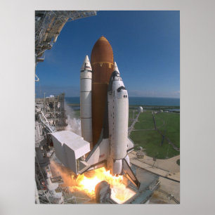 Launch of Space Shuttle Columbia (STS-58) Poster