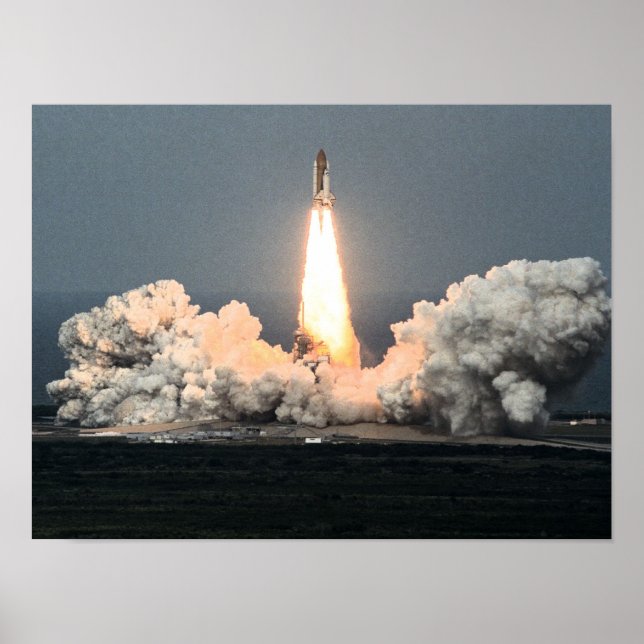 Launch of Space Shuttle Columbia (STS-87) Poster (Front)