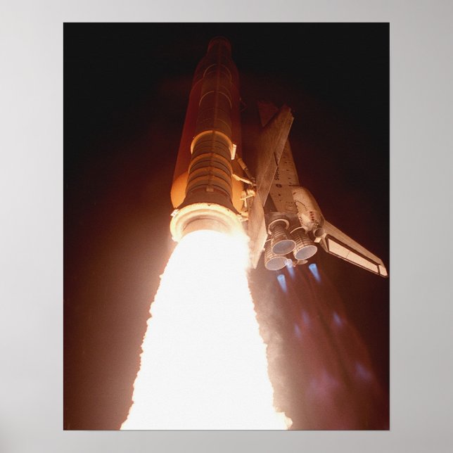 Launch of Space Shuttle Discovery (STS-103) Poster (Front)