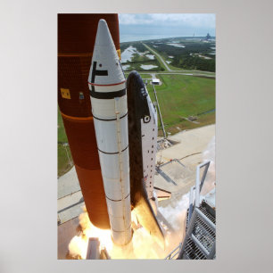 Launch of Space Shuttle Discovery (STS-26) Poster
