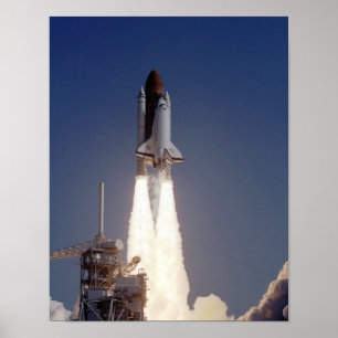 Launch of Space Shuttle Discovery (STS-29) Poster