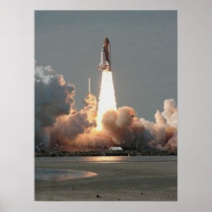 Launch of Space Shuttle Discovery (STS-51C) Poster