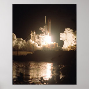 Launch of Space Shuttle Discovery (STS-92) Poster