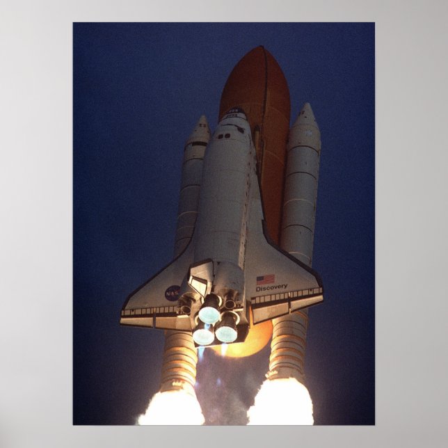 Launch of Space Shuttle Discovery (STS-96) Poster (Front)