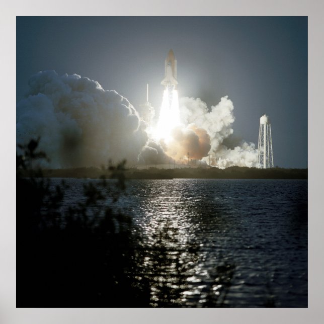 Launch of Space Shuttle Endeavour (STS-108) Poster (Front)