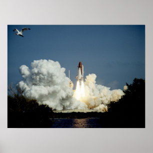 Launch of Space Shuttle Endeavour (STS-47) Poster