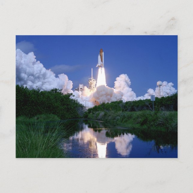 Launch of Space Shuttle Postcard (Front)