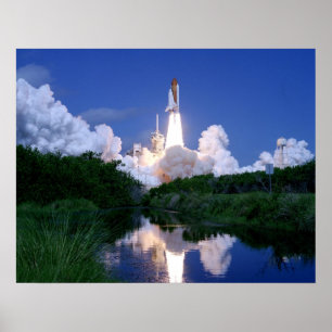 Launch of Space Shuttle Poster
