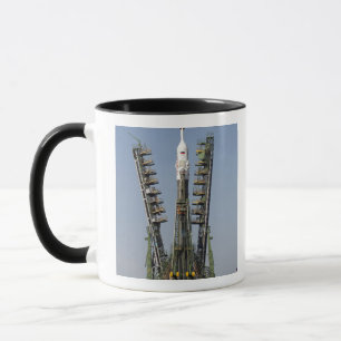 Launch scaffolding is raised into place mug