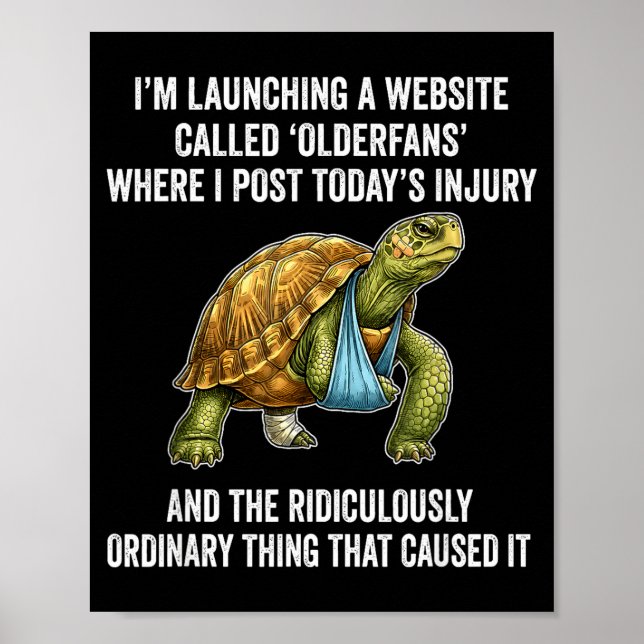 Launching a website called olderfans where post poster (Front)