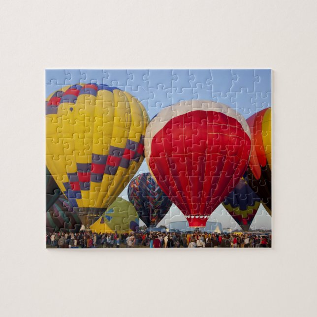 Launching hot air balloons 2 jigsaw puzzle (Horizontal)