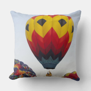 Launching hot air balloons cushion