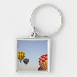 Launching hot air balloons key ring