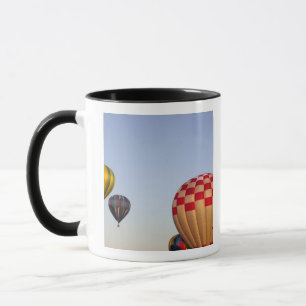 Launching hot air balloons mug