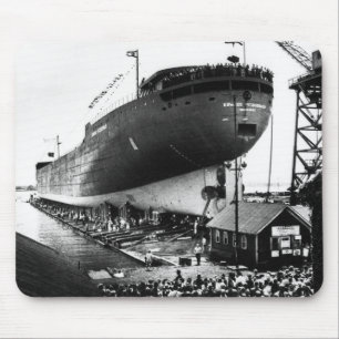 Launching of the Edmund Fitzgerald  6-8-1958 (#1) Mouse Pad