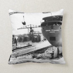 Launching of the Edmund Fitzgerald Mighty Fitz Cushion