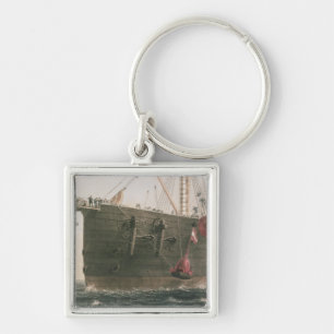 Launching the buoy, August 8th, 1865, marking the Key Ring