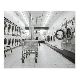 Laundromat Photo Print