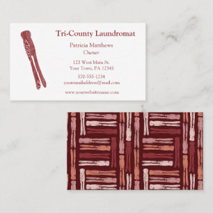 Laundromate, Launderette, Wash and Fold Service Business Card