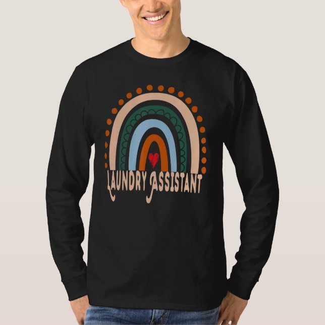 Laundry Assistant Rainbow Appreciation Essential W T-Shirt (Front)