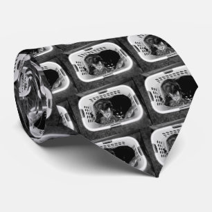 Laundry Basket Kitties B+W Tie