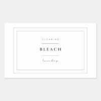 Laundry Bleach Label Stickers