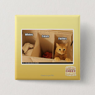 Laundry Cat 15 Cm Square Badge