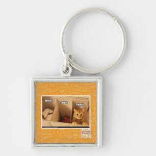 Laundry Cat Key Ring