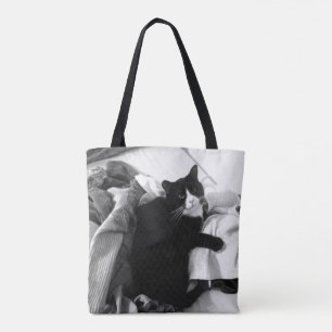 Laundry Cat Tote Bag